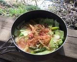 山ごはんで野菜盛り沢山!和風スープパスタ作り方10写真