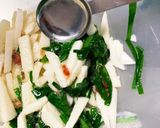 レンジにらと長芋の韓国のり梅肉和え作り方6写真