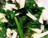 レンジにらと長芋の韓国のり梅肉和え作り方8写真