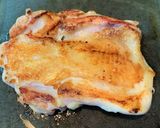 厚板鉄板でジューシー！鶏の塩にんにく焼き作り方6写真