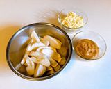 お餅とお味噌の和風ピザ作り方1写真