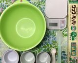 抗糖化おやつ：おから入米粉の抹茶蒸しパン作り方2写真