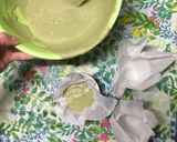 抗糖化おやつ：おから入米粉の抹茶蒸しパン作り方8写真