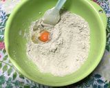 抗糖化おやつ：おから入米粉の抹茶蒸しパン作り方7写真