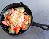 チョリソーとじゃがいものミートチーズ焼き作り方6写真