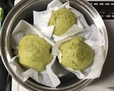 抗糖化おやつ：おから入米粉の抹茶蒸しパン作り方11写真