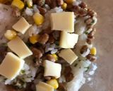 納豆とコーンの焼き飯作り方3写真