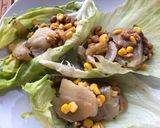 納豆炒めのレタス巻き作り方3写真