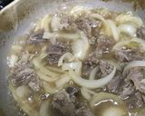 和牛すじ肉で作る牛丼作り方4写真