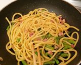 アスパラガスとベーコンのカルボナーラ風作り方4写真