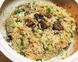鯖缶とネギの土鍋炊き込みご飯作り方5写真