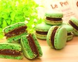 乾燥・空洞なし！簡単チョコミントマカロン作り方1写真