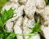冷凍鶏もも肉●ゆで鶏のサラダ作り方4写真