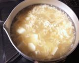 えのき豆腐の生姜かき玉スープ作り方5写真
