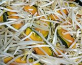 簡単♪カボチャともやしのめんつゆ炒め作り方1写真