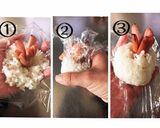 天むすみたいなウインナーにぎり作り方3写真
