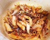 電子レンジ圧力鍋でトマトペンネ*作り方2写真
