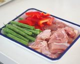 鶏肉のココナッツカレーそうめん作り方1写真