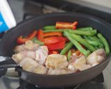 鶏肉のココナッツカレーそうめん作り方2写真