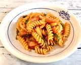 ショートパスタで簡単スパイシーナポリタン作り方6写真