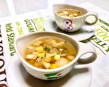 コーン・しめじ・玉ねぎのコンソメスープ作り方3写真