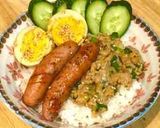 納豆ウインナーごはん♬時短丼♥簡単朝食作り方45写真