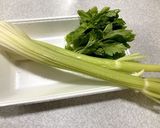 セロリの塩きんぴら作り方1写真