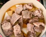 牛すじ肉とろとろ味噌煮作り方7写真