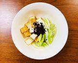 レンチン簡単！厚揚げ×ネギの時短スープ作り方1写真