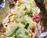 【業スー】明太子と豚切り落としホイル焼き作り方4写真