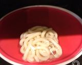呑みの〆に特製だしで、即席塩こんぶうどん作り方1写真