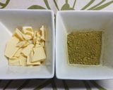 絶品♡抹茶マーブルレアチーズケーキ作り方1写真