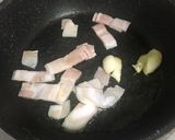 トマトとベーコンの和風パスタ作り方2写真