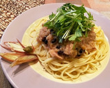 なめ茸と納豆と大根おろしの和風冷製パスタ作り方5写真