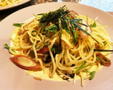 なめ茸と納豆と大根おろしの和風冷製パスタ作り方6写真