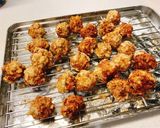 カリカリフワフワ照り焼き肉団子作り方4写真