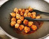 カリカリフワフワ照り焼き肉団子作り方5写真