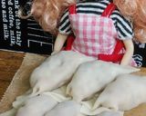 リカちゃん♡餃子(舞茸 豚 鶏 和風)作り方4写真