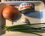 玉ねぎとツナの和風パスタ作り方1写真