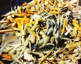 ゴボウとひじきと厚揚げの炒め煮。作り方7写真