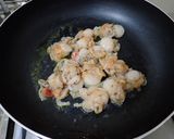 ホタテ稚貝と椎茸の卵炒め作り方4写真