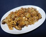 ホタテ稚貝と椎茸の卵炒め作り方8写真