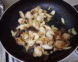 ホタテ稚貝と椎茸の卵炒め作り方6写真