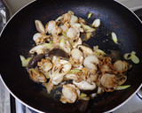 ホタテ稚貝と椎茸の卵炒め作り方6写真