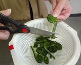 こごめと鶏肉の炒め物作り方1写真