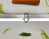 ニンジンとピーマンの塩味噌きんぴら作り方1写真