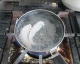 生筍の棒棒鶏風和え物作り方1写真