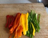 牛バラ肉と彩り野菜のガリバタライス作り方1写真