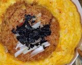 チーズ卵トッピング!「キムチチャーハン」作り方19写真