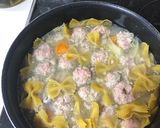 干し椎茸とミートボールのシチュー作り方5写真